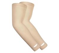 TRENDMALLS Manicotti per braccio, raffreddamento, protezione solare UV, compressione sportiva per uomo/donna/bambino, Beige1., Taglia unica