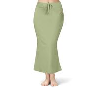 TRENDMALLS Sottogonna da donna in poliestere spandex Saree Shapewear per donne, misto cotone, sottoveste, gonne da donna, abito da indossare per sari Shaper, Verde oliva, M
