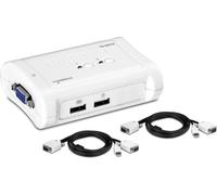 TRENDnet 2-Port USB KVM Switch and Cable Kit, 2048 x 1536 Resolution, Device Mon