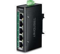 TRENDnet 5-Port Industrial Gigabit Poe+ DIN-Rail Mini Switch