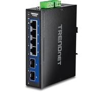 TRENDnet 6-Port Industrial 2.5G DIN-Rail Switch with 10G SFP