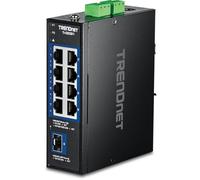 TRENDnet 9-Port Industrial 2.5G DIN-Rail Switch with 10G SFP