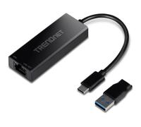 TRENDnet Adattatore Ethernet da USB-C a RJ-45 da 2,5 G, nero, TUC-ET2G (rinnovato)