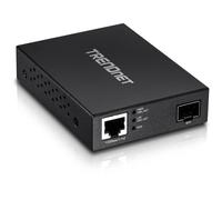 TRENDnet Gigabit Poe Pd SFP Fiber Media Converter, Poe Powered 100/1000Base-T to