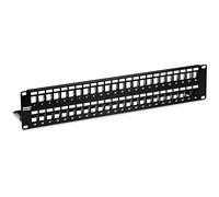 TRN TC-KP48S - Pannello patch da 19'' per 48x moduli Keystone, nero