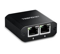 TRENDnet Splitter Gigabit a 2 porte con alimentazione USB tipo C, TEG-102S, divide una connessione di rete in due, cavo di alimentazione USB tipo C incluso, conforme NDAA e TAA