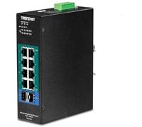 TRN TI-PG102I - Switch, 10 porte, Gigabit Ethernet, guida DIN, PoE
