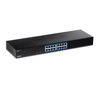 TrendNet Switch Gigabit 16 Porte Rack 32 Gbit/s Nero