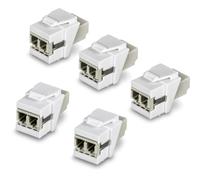 TRENDnet TC-K05LC, jack accoppiatore trapezoidale per fibra ottica duplex LC - Confezione da 5, compatibile con fibra monomodale e multimodale, uso consigliato con TC-KP24SA o TC-KP12V