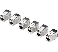 Trendnet Keystone Jack Cat6a Rj45 Head 6 Units Argento