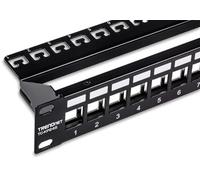 TRN TC-KP24S - 19'' Patchpanel for 24x Keystone modules, black
