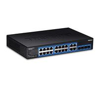 TRENDnet TEG-204WS Switch di Rete Gestito Gigabit Ethernet (10/100/1000) Nero, Blu 1U