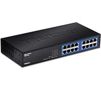 TRENDnet, TEG-S16Dg, Switch Desktop GREENnet Gigabit 16 Porte, splitter Ethernet, senza ventola, 16 porte RJ-45, capacità di inoltro di 32 Gbps