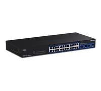 TRENDnet, TEG-S50284, Switch multi-gig a 28 porte, 24 porte RJ45 da 2,5 Gb, 4 porte SFP+ da 10 Gbps, capacità di commutazione di 200 Gbps
