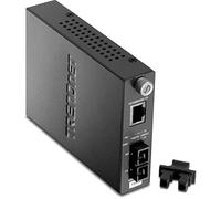 TRENDnet, TFC-110S15, Convertitore in fibra SC monomodale TFC-110S15 da 100Base-TX a 100Base-FX, 15 km, nero