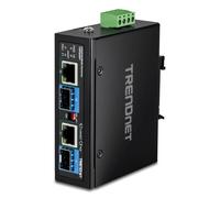 TRENDnet 2-Port Industrial SFP to Gigabit Poe++ Media Conv.