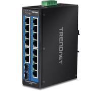 TRENDnet Switch industriale non gestito TI-G162 DIN-Rail 16 porte (14 Gigabit, 2 SFP) 32 Gbps