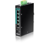 TRENDnet TI-PG541, Switch industriale rinforzato a 5-Porte Gigabit PoE+ su guida DIN
