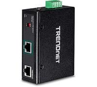 TRENDnet, TI-SG104, Splitter industriale Gigabit UPoE, doppia uscita di alimentazione CC, montaggio su guida DIN o a parete
