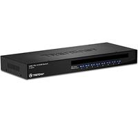 TRENDnet, TK-803R, Switch KVM montaggio a rack a 8 porte, connessione VGA e USB, supporta connessioni USB e PS/2, monitoraggio dispositivi