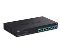 Trendnet TPE-1021WS switch di rete Gestito L2/L3/L4 Gigabit Ethernet [10/100/1000] Supporto Power over [PoE] Nero (10-Port Web Smart - PoE+ Switch TPE-1021WS, Managed, L2/L3/L4, [10/100/1000], [PoE],