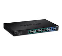 TRN TPE-5028WS - Switch, 24 porte, Gigabit Ethernet, PoE+, 4 RJ45/SFP