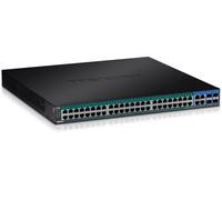 TRENDnet, TPE-5048WS, Switch Web Smart PoE+ a 52 porte, 48 porte Gigabit PoE+, 4 porte Gigabit condivise (RJ-45 o SFP), budget di potenza PoE da 740 W