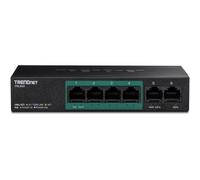 Trendnet 5 Port Power Over Ethernet 40w Switch One Size Black