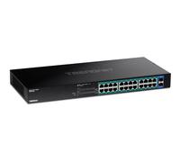 Trendnet TPE-TG262 switch di rete Non gestito L2 Gigabit Ethernet (10/100/1000) Supporto Power over (PoE) 1U Nero [TPE-TG262]