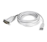 TRENDnet, TU-S910, Cavo convertitore da USB a seriale a 9 Pin, Adattatore seriale da USB a RS232, Supporta Windows e Mac, USB1.1, USB2.0, USB3.0, Lunghezza Cavo 3 m (10 Piedi), Plug & Play, Bianco