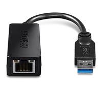 TRENDnet, TU3-ETG, Adattatore da USB 3.0 a Gigabit Ethernet, velocità Ethernet full duplex 2 Gbps, fino a 1 Gbps, adattatore da USB a Gigabit Ethernet