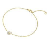 trendor Bracciale da donna a forma di cuore con zirconi cubici,