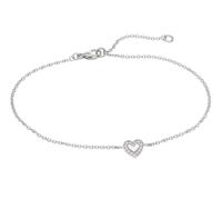 trendor Bracciale da donna, design a cuore, argento sterling 925