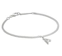 trendor Bracciale da ragazza con lettera A, argento 925, rodiato, 21590-A