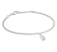 trendor Bracciale da ragazza con lettera B, argento 925, rodiato, 21590-B