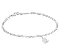 trendor Bracciale da ragazza con lettera E, argento 925, rodiato, 21590-E