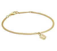 trendor Bracciale da ragazza con lettera U, argento 925, placcato oro, 21602-U