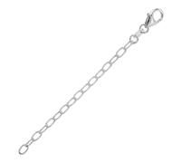 trendor Catena di prolunga in argento 925 rodiato, 7 cm, di alta qualità, per donne e uomini, attraente motivo a ancora larga, 21666