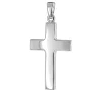 trendor Ciondolo a croce da uomo, argento sterling 925, rodiato, 27 mm,