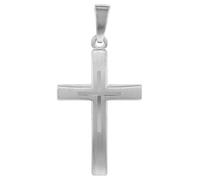 trendor Ciondolo a croce per donne e ragazze, argento 925, 21 x 14 mm