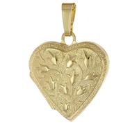 trendor Ciondolo a forma di cuore, argento 925 placcato oro, 21569 | Un gioiello senza tempo per le donne, un accessorio elegante