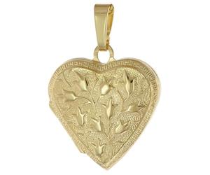 trendor Ciondolo a forma di cuore, argento 925 placcato oro, 21569 | Un gioiello senza tempo per le donne, un accessorio elegante