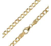 trendor Collana a catena da uomo, argento 925 placcato oro, 31039-50 50 cm | Gioielli da uomo in argento sterling placcato oro, made in Germany, catena a maglia larga, placcata oro, larghezza 4,5 mm