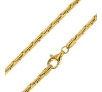 trendor Collana Cardano, argento sterling 925, placcata oro 50 cm | Catena in argento sterling placcato oro, catena in argento placcato oro fine, collana Cardano per uomo e donna, regalo
