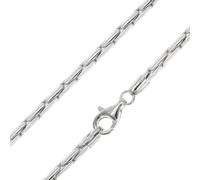 trendor Collana Cardano da donna e da uomo in argento 925 rodiato 45 cm | Elegante catena in argento sterling con placcatura in rodio, comoda catena Cardano, collana in argento per uomo e donna
