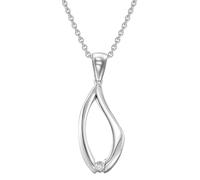 trendor Collana da donna, catena in argento 925 con pendente 45 cm