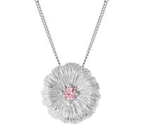 trendor Collana da donna con foglia di loto, argento 925, rodiata 45 cm
