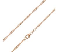 trendor Collana da donna in argento 925 placcato oro rosa, 45 cm