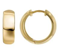 trendor Orecchini a cerchio, argento sterling 925, lucidati, placcati oro, | Eleganti orecchini per uomo e donna, in argento sterling, un regalo per lei e per lui