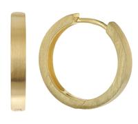 trendor Orecchini a cerchio da donna, argento sterling 925, placcati oro | Un gioiello magico per le donne, un accessorio personale